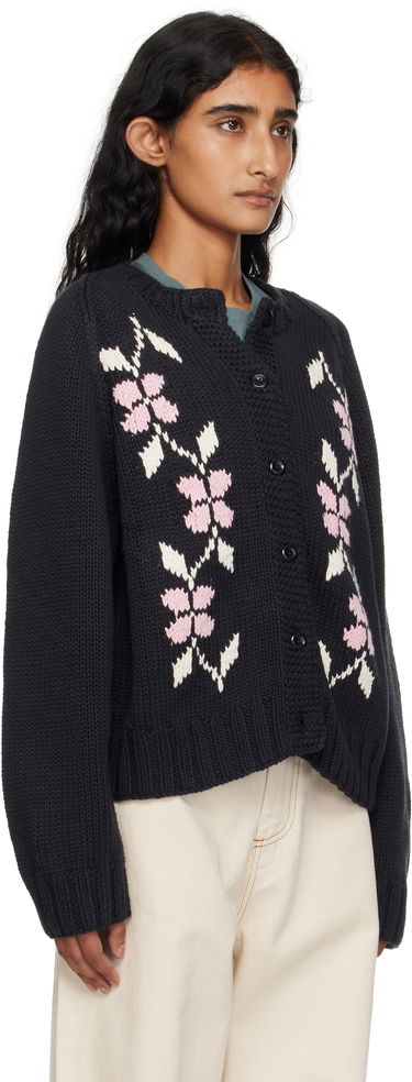 Sveter YMC YMC Atomic Knit Cardigan Čierna | Q8YME, 1
