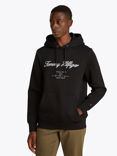 Mikina Tommy Hilfiger Tommy Hilfiger Script Logo Hoodie Čierna | MW0MW33631BDS, 0