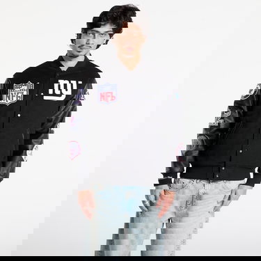 Bomber bunda Mitchell & Ness Mitchell & Ness NFL Blackout Collection New York Giants Varsity Jacket Čierna | JK9935-NYGBLCK, 0