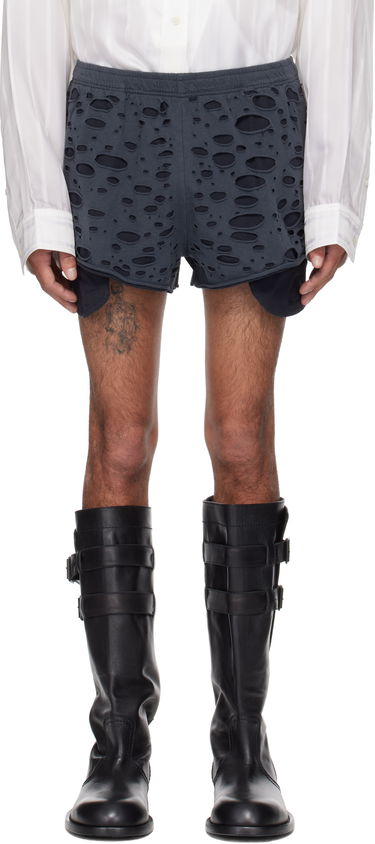 Šortky Acne Studios Acne Studios Distressed Shorts Šedá | BE0187-, 0