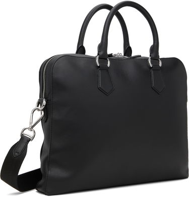 Taška cez rameno Polo by Ralph Lauren Ralph Lauren Smooth Leather Commuter Briefcase Čierna | 405962454001, 2