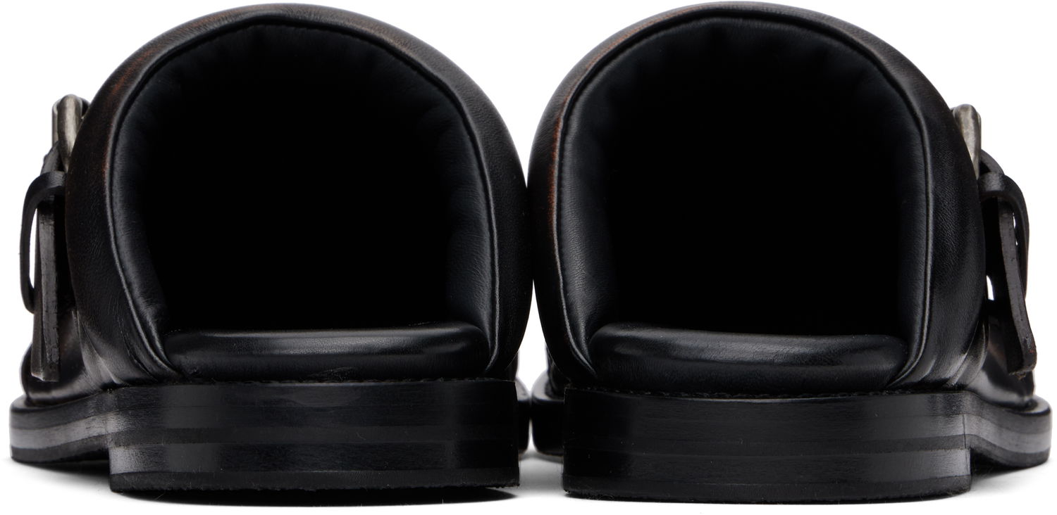 Kabáty Acne Studios Acne Studios Leather Buckle Mules Hnedá | AD0799-, 1