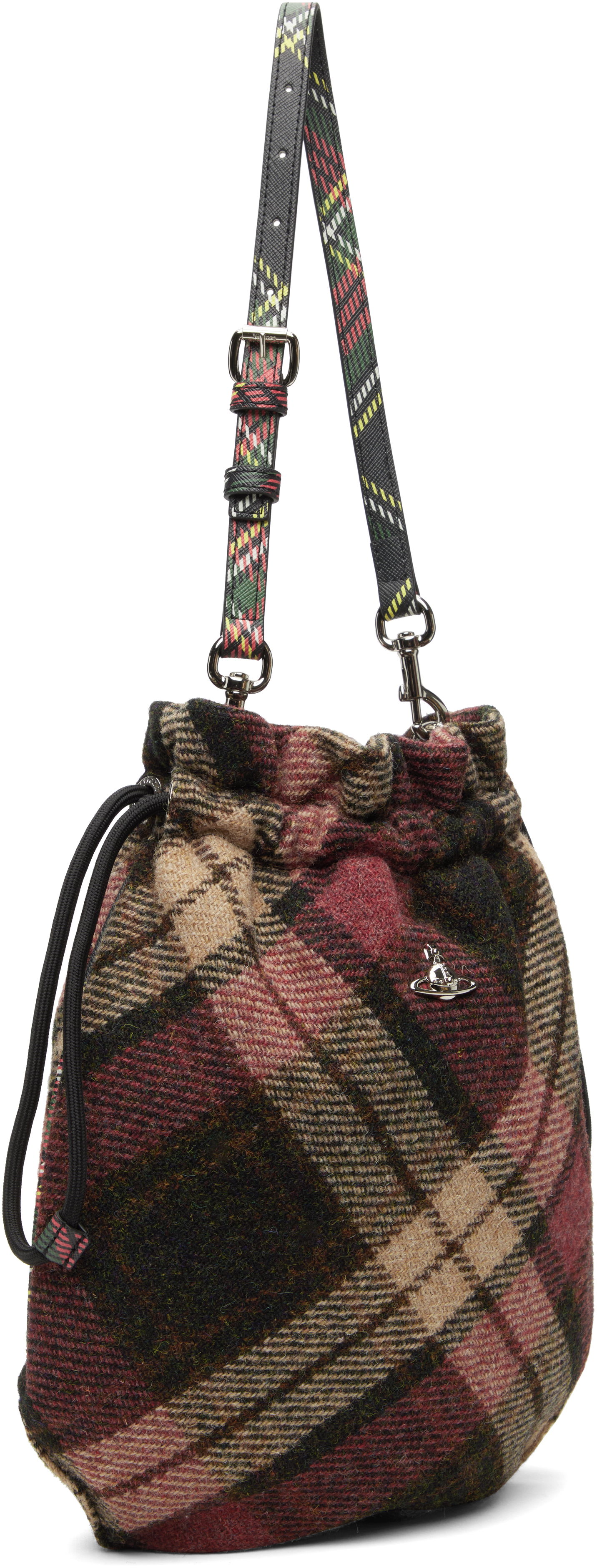 Taška cez rameno Vivienne Westwood Plaid Drawstring Pouch Rôznofarebný | 57010006U-W018D-, 1