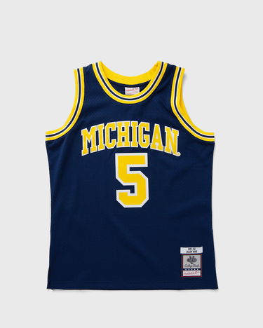 Dres Mitchell & Ness NCAA Dark Michigan 1991 Jalen Rose #5 Jersey Modrá | JY9791-UMIASBL, 0
