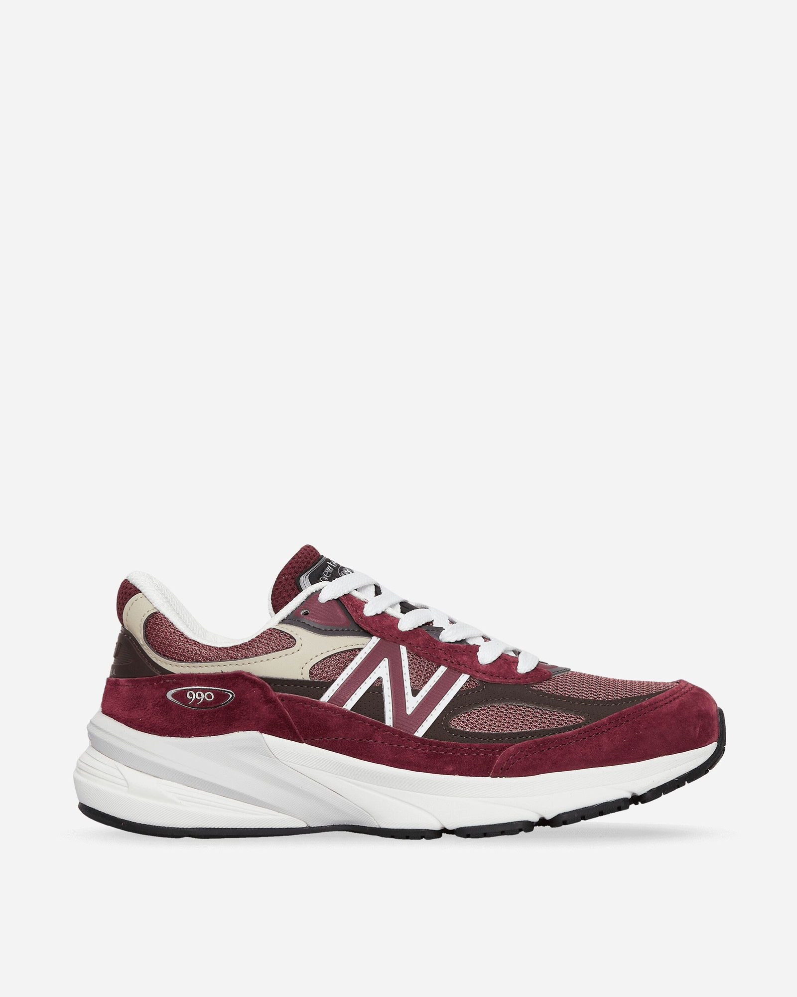 990v6 Made in USA "Burgundy / Tan"