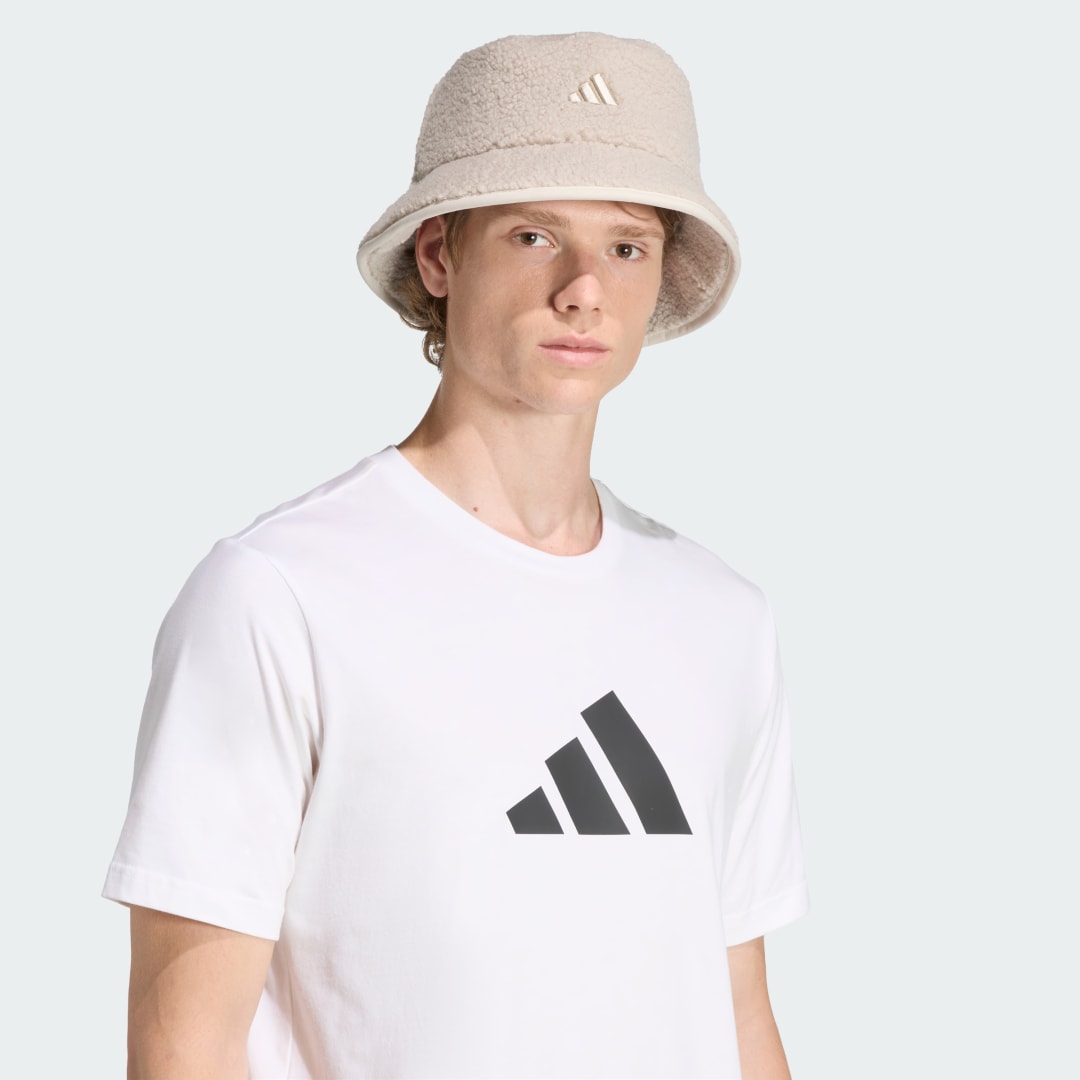 Klobúk adidas Performance Sherpa Fleece Bucket Hat Béžová | JM3062, 0