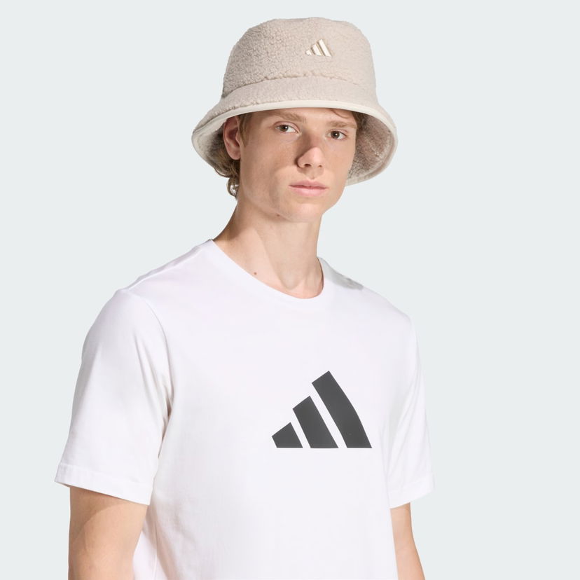 Klobúk adidas Performance Sherpa Fleece Bucket Hat Béžová | JM3062