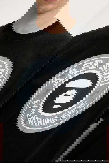 Tričko AAPE by A Bathing Ape Basic Graphic T-shirt Čierna | AAPTEM1638XXO, 3