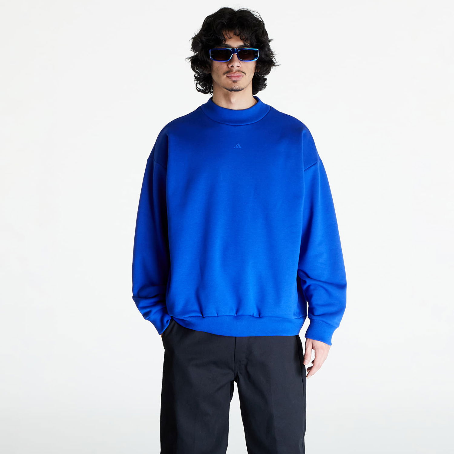 Mikina adidas Performance adidas One Fleece Basketball Navy | IX1963, 0