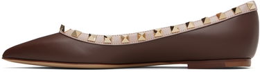 Tenisky a topánky Valentino Garavani Rockstud Ballerina Flats Hnedá | 7W2S0403VOD, 2
