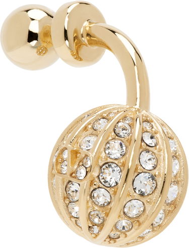 Náušnice Valentino Valentino Garavani Poetique Crystal-Embellished Single Earring Žltá | 6W0J0Z07YCW, 1