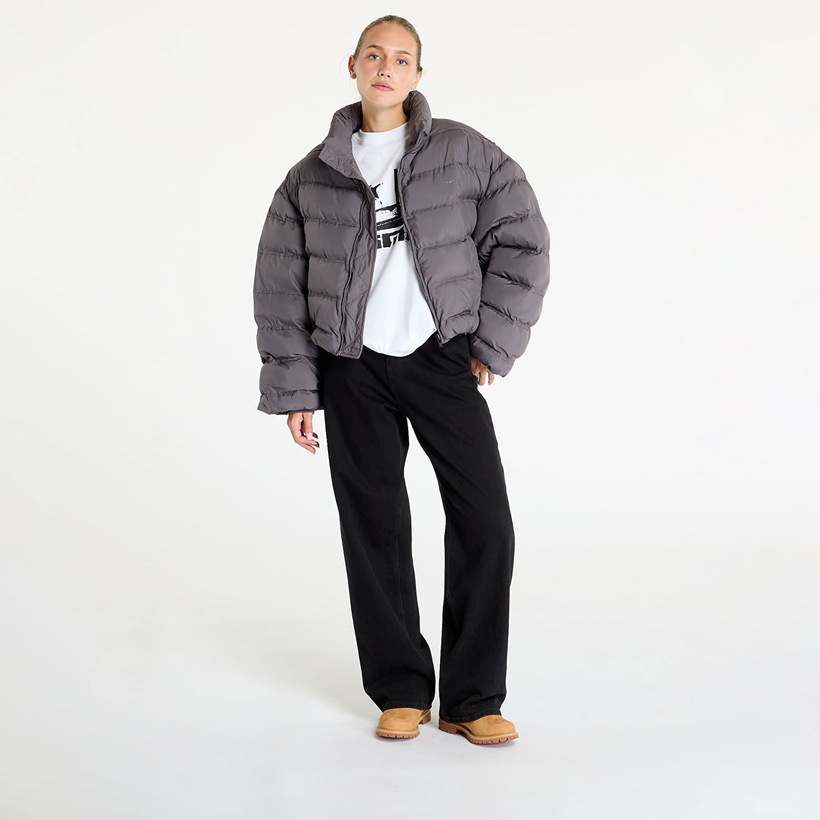 Sela Puffer Jacket Rabbit Grey