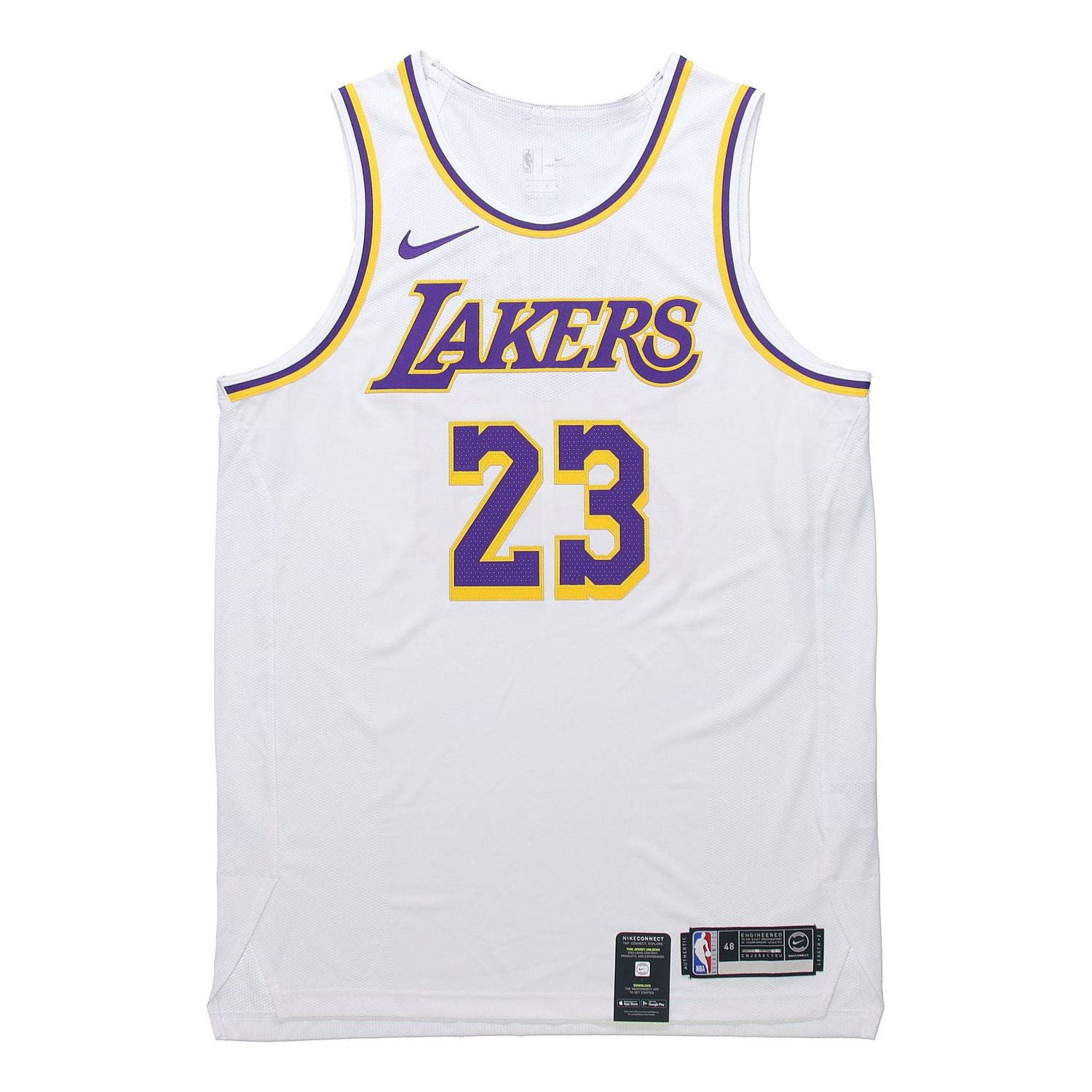 Dres Nike NBA Lakers James VaporKnit Jersey Biela | AT4709-102, 0