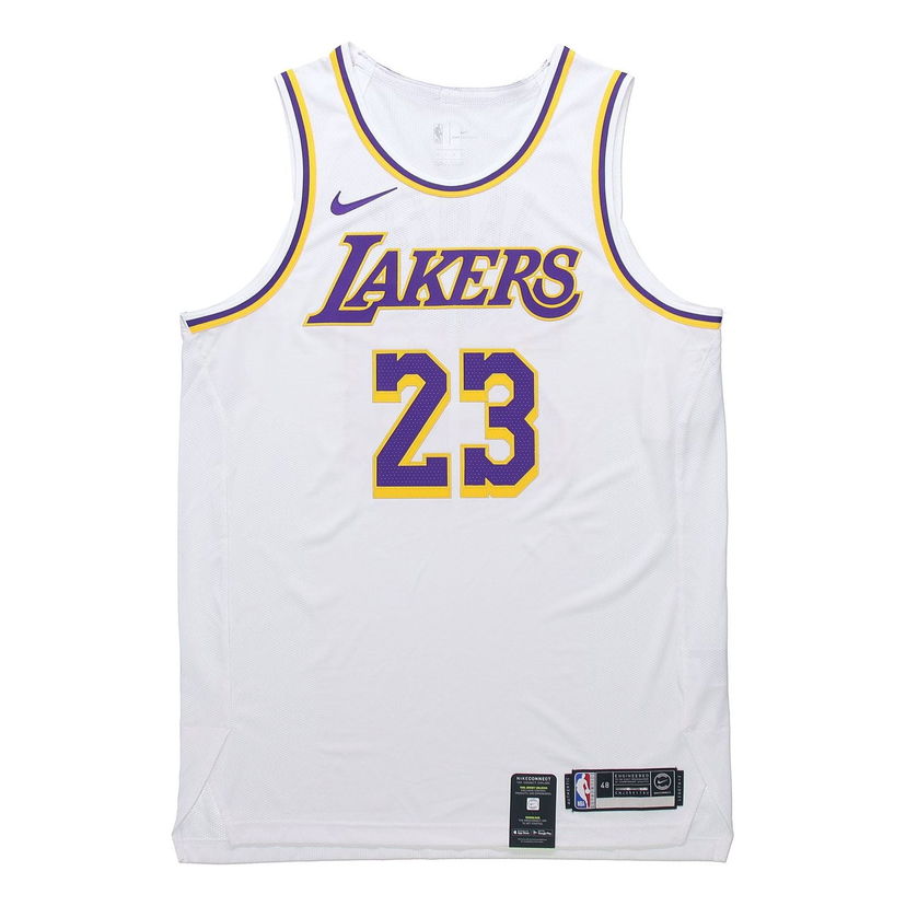 Dres Nike NBA Lakers James VaporKnit Jersey Biela | AT4709-102
