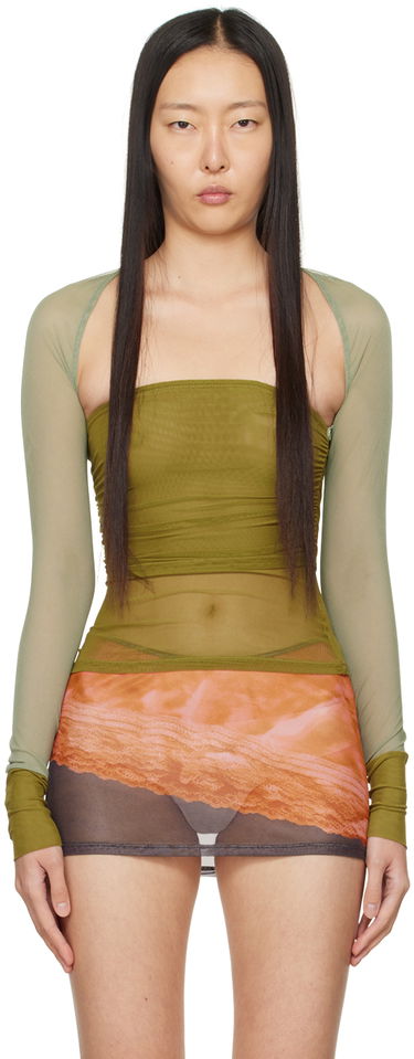 Sukňa Miaou Miaou Iris Long Sleeve Top Oranžová | 7112PM2CEO, 0