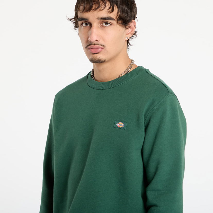 Mikina Dickies Oakport Sweatshirt Zelené | 0A4XCE-PINE-NEEDLE-GRE