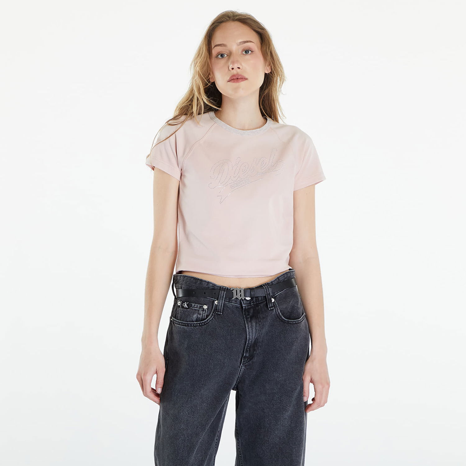 Tričko Diesel T-Vincie T-Shirt Rose Smoke Béžová | A12982_0KLAI Rose Smoke, 0