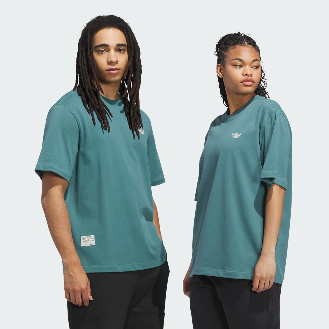 Tričko adidas Performance Shmoofoil Heavyweight T-Shirt Zelené | JX5448, 0