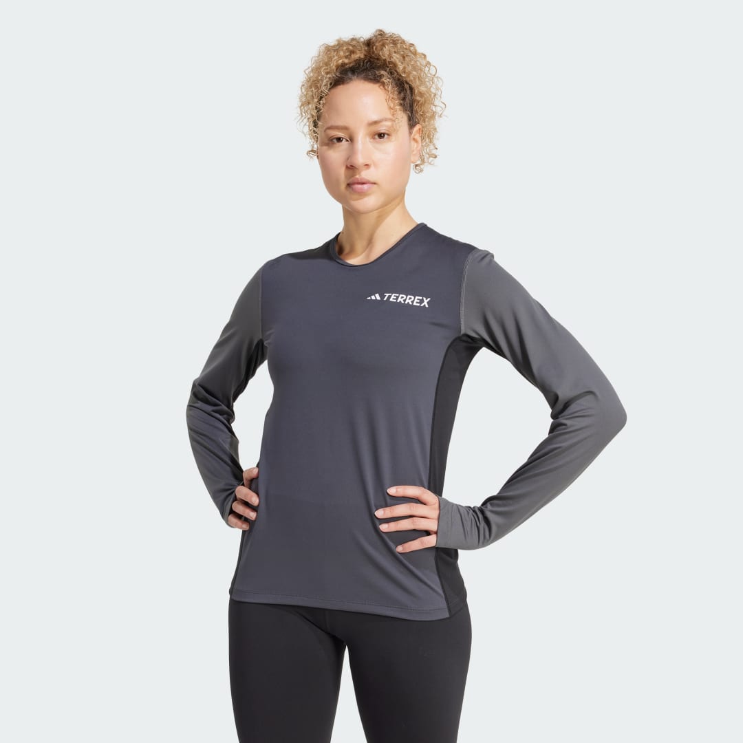Tričko adidas Performance Long Sleeve Base Layer T-Shirt Šedá | JC8200, 0