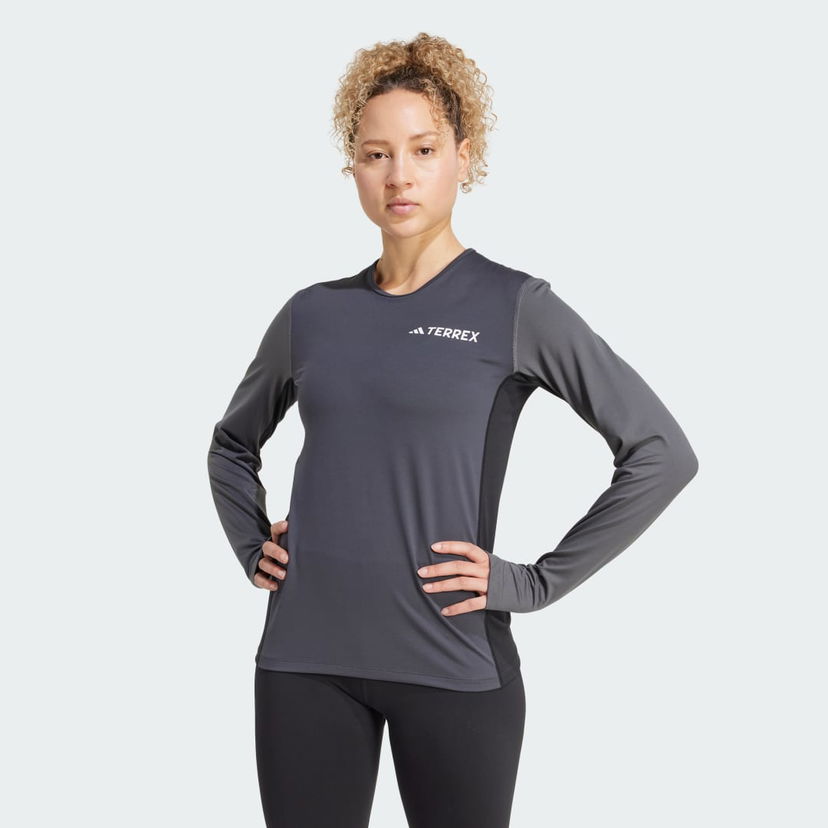 Tričko adidas Performance Long Sleeve Base Layer T-Shirt Šedá | JC8200