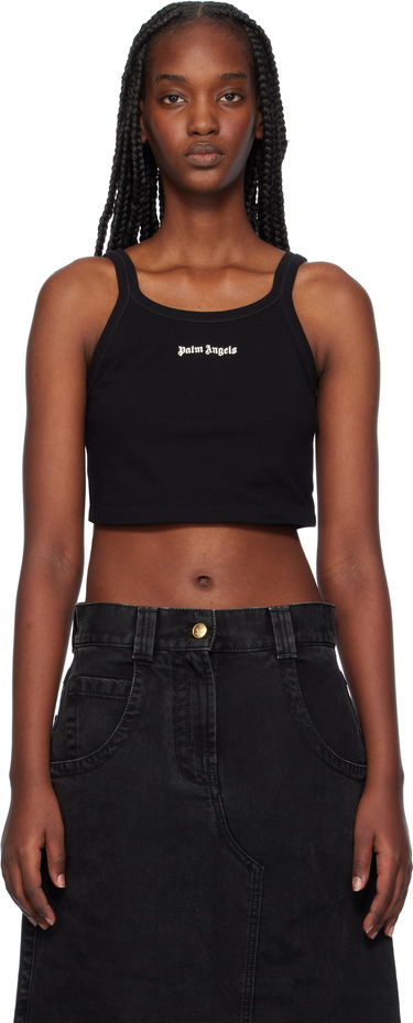 Tielko Palm Angels Tank Top Logo Čierna | PWAD060C99FAB0021003, 0