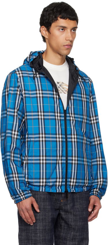 Bunda Burberry Burberry Hooded Reversible Jacket Modrá | 8110369, 1