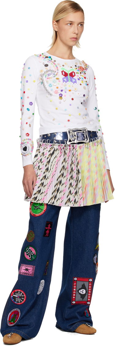 Sukňa Chopova Lowena Chopova Lowena Multicolor Strobe Pleated Carabiner Miniskirt Rôznofarebný | 3341, 3