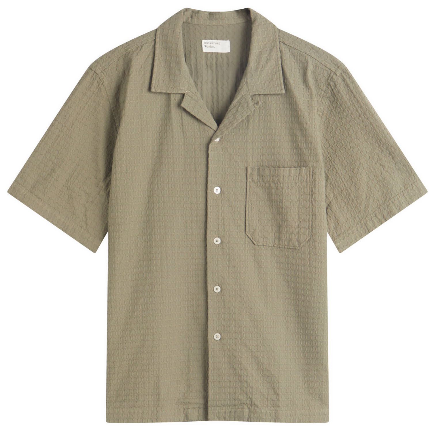 Košeľa Universal Works Universal Works Delos Road Shirt, Size Large Zelené | 32676-OLV, 1