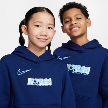 Mikina Nike Erling Haaland Club Fleece Hoodie Modrá | HJ3837-492, 2