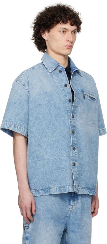 Košeľa BOSS Faded Denim Shirt Modrá | 50538203, 1