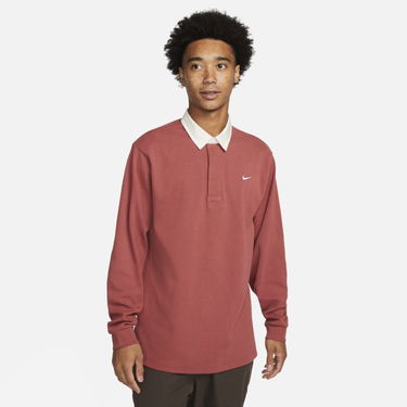 Polo tričko Nike Solo Swoosh Rugby Top Červená | DQ5221-691, 0