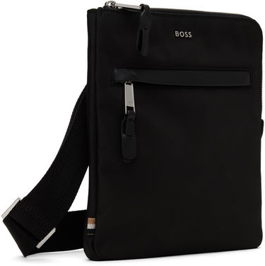 Taška cez rameno BOSS BOSS Canvas Messenger Bag Čierna | 50529082, 4
