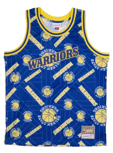 Dres Mitchell & Ness Golden State Warriors Swingman Jersey Modrá | MSPOBW19081-GSWPTNY