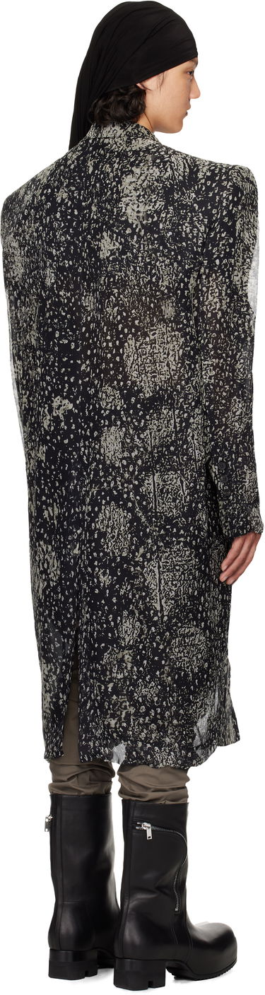 Kabáty Rick Owens Rick Owens Hollywood Ricks Print Coat Čierna | RU01E5931 SP1, 2