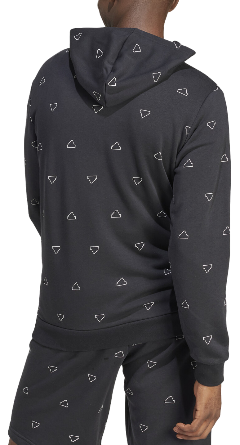 Mikina adidas Performance Sportswear Seasonal Essentials Monogram Graphic Hoodie Šedá | iv9357, 1