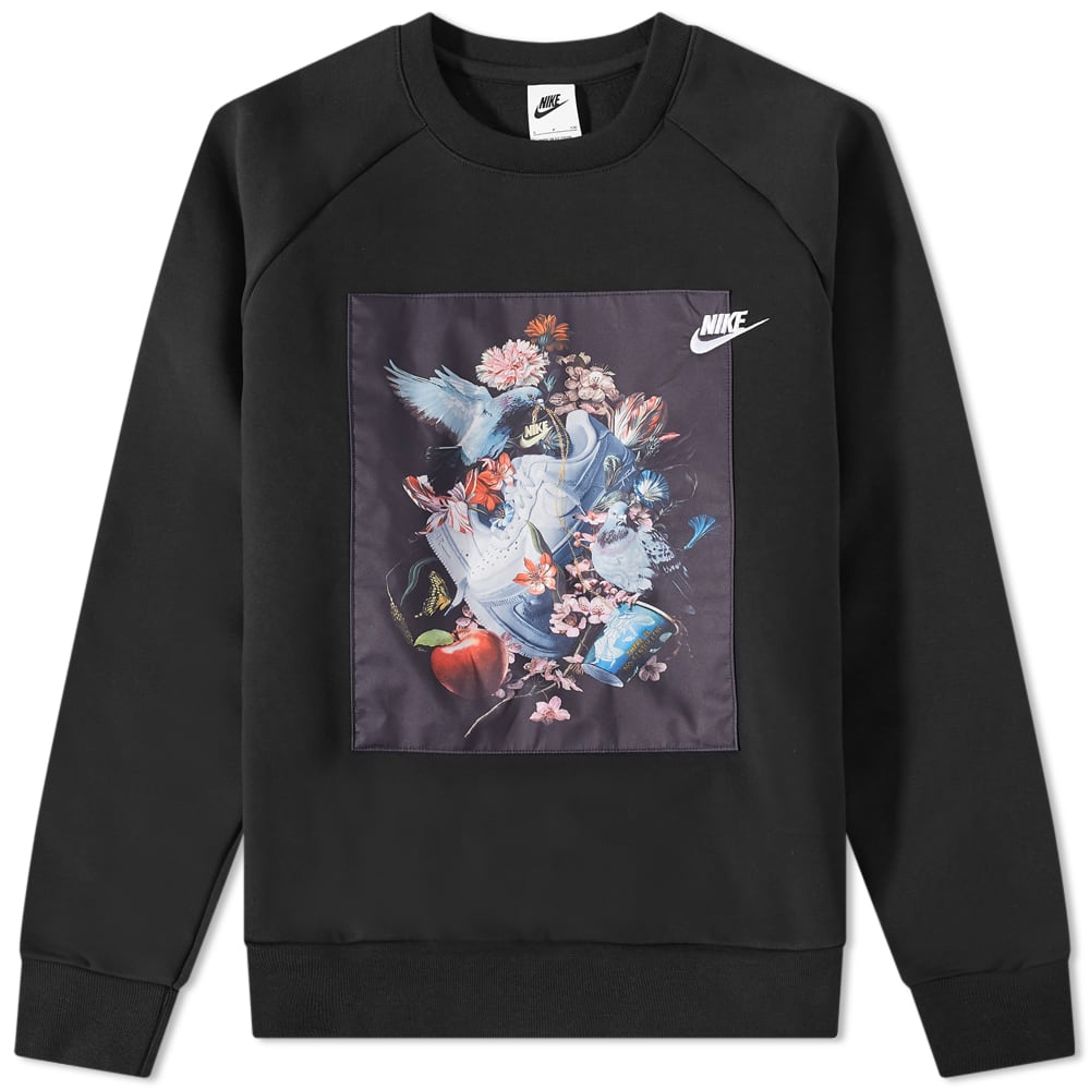Mikina Nike Masterpiece Crew Sweat Black/White Čierna | DD6515-010, 0