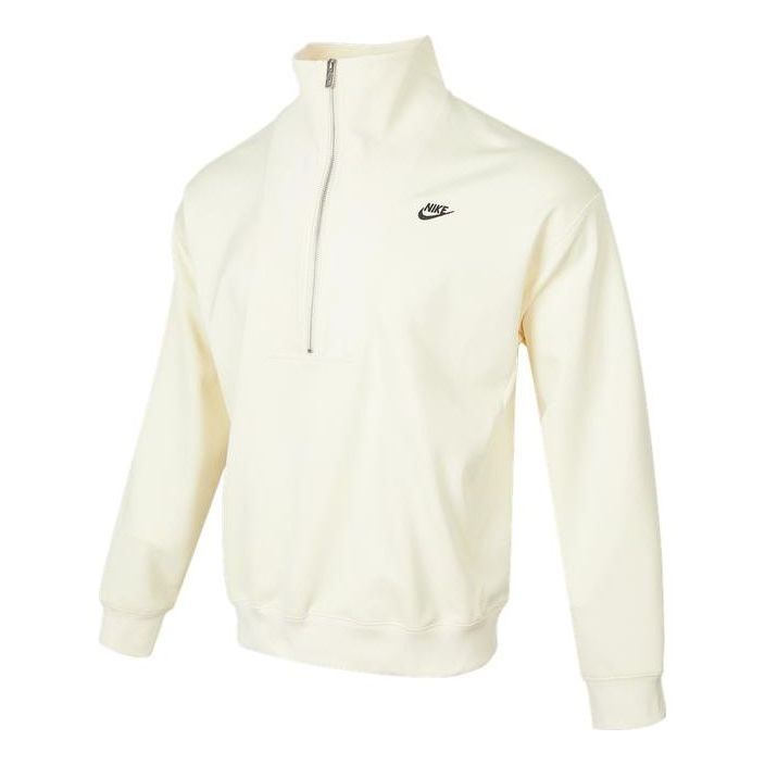 Mikina Nike Casual Logo Half Zipper Pullover Béžová | DQ4238-113, 0