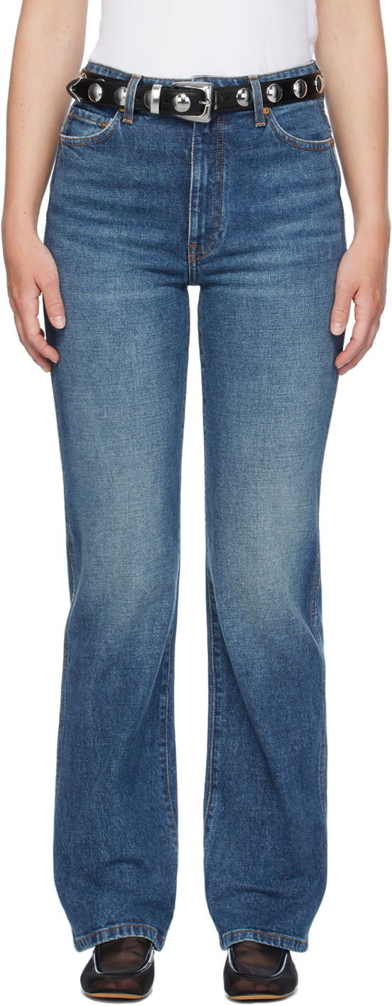 Džínsy Khaite Blue 'The Danielle' Stretch Jeans Navy | 1032916099, 0