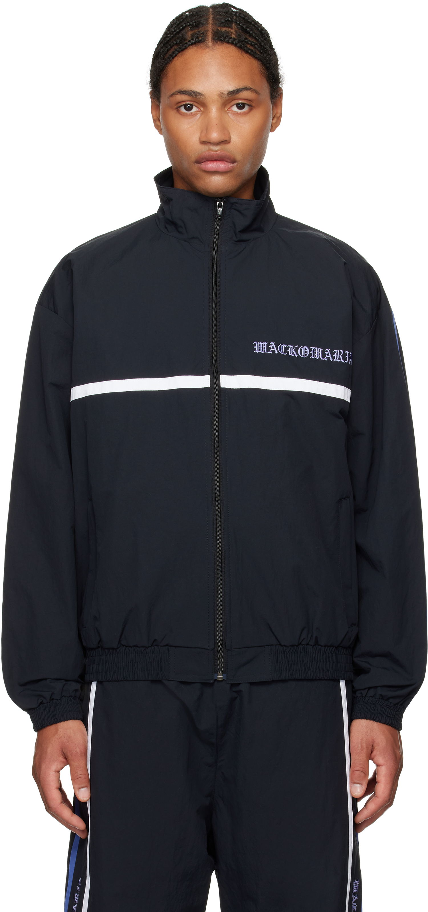 Bunda WACKO MARIA Taffeta Track Jacket Čierna | 24FW-WMO-TJ01, 0