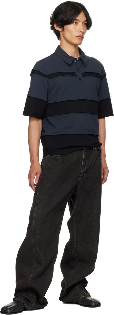 Polo tričko Eckhaus Latta Eckhaus Latta Striated Polo Navy | 1401-EL-PF25-M, 3