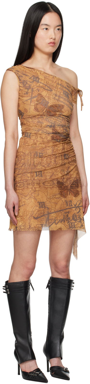 Šaty MISBHV MISBHV Mesh Mini Dress Hnedá | 250W809, 1