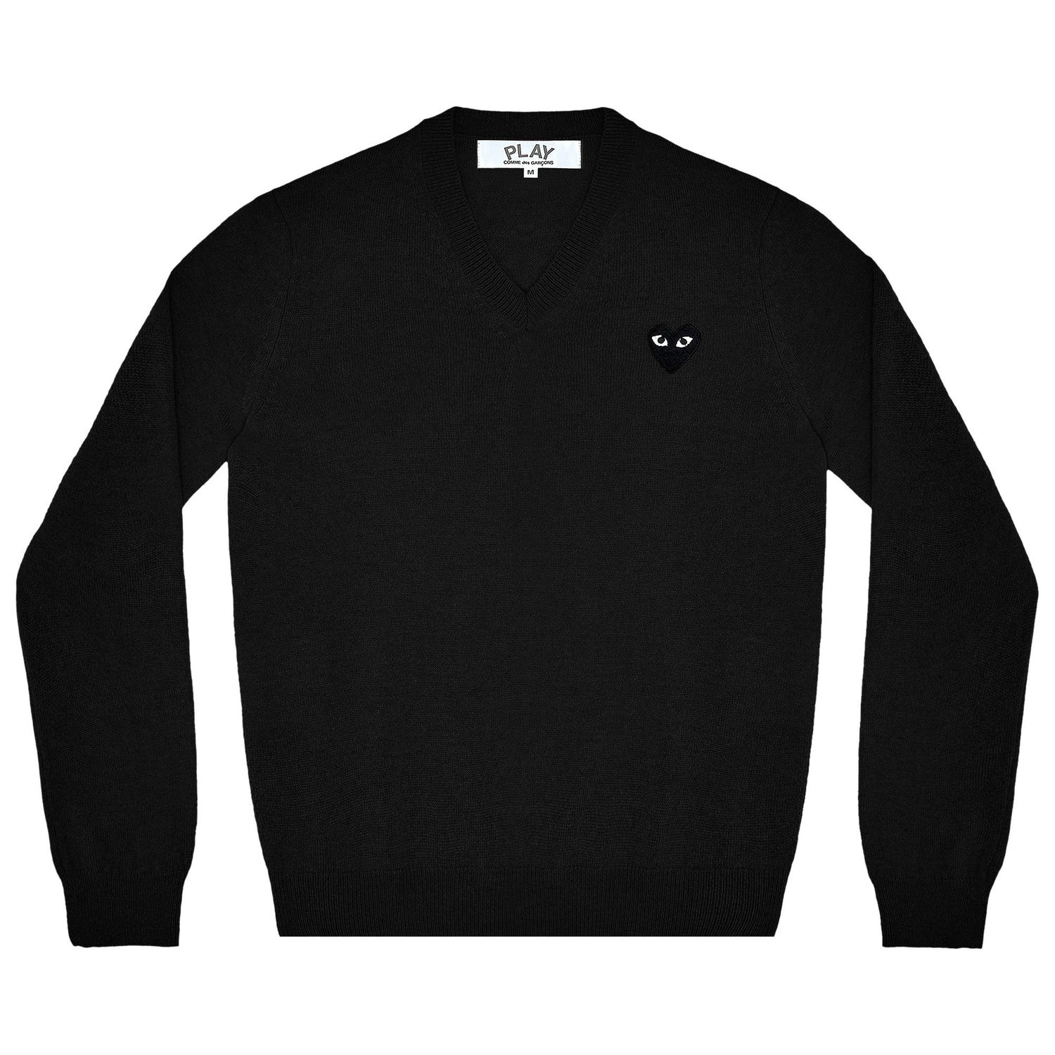Sveter Comme des Garçons PLAY Heart V-Neck Pullover Čierna | AZ N017 051 1, 1