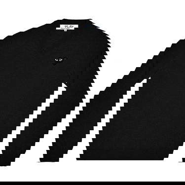 Sveter Comme des Garçons PLAY Heart V-Neck Pullover Čierna | AZ N017 051 1, 1