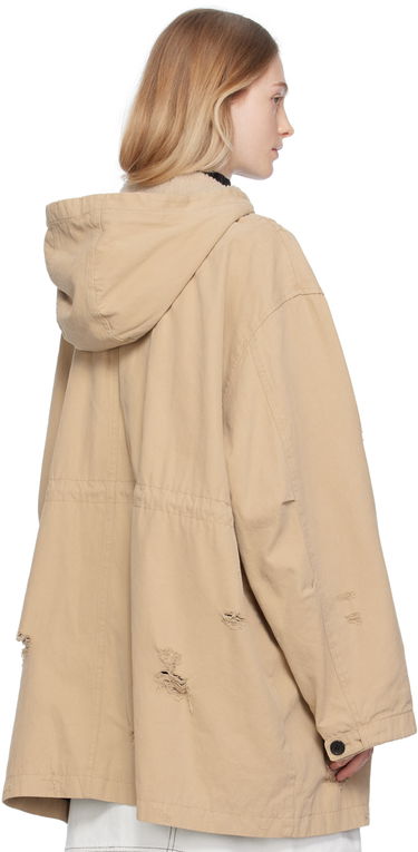 Parka We11done Distressed Hooded Coat Béžová | WD-JP3-23-153-U-BG, 2