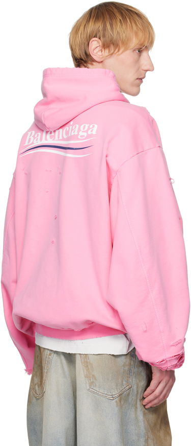 Mikina Balenciaga Balenciaga Political Campaign Destroyed Hoodie undefined | 818557TRVP9, 2