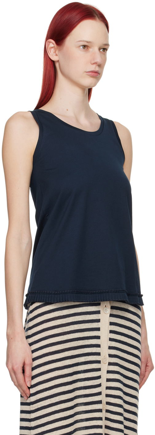 Tielko Max Mara Max Mara Racer Tank Top Navy | 2419941023600, 1