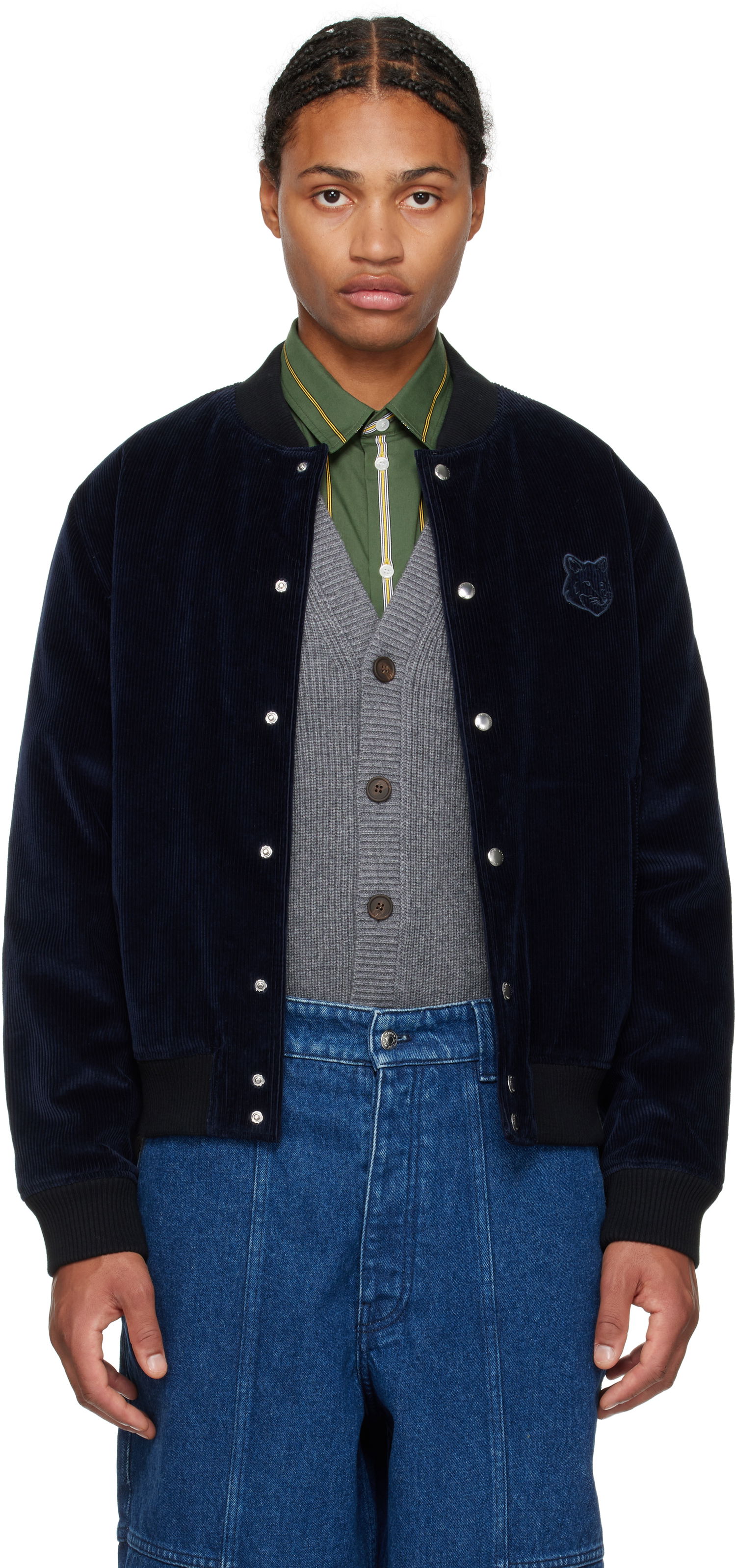 Bomber bunda MAISON KITSUNÉ Blouson Jacket Čierna | MM02108WW0116, 0