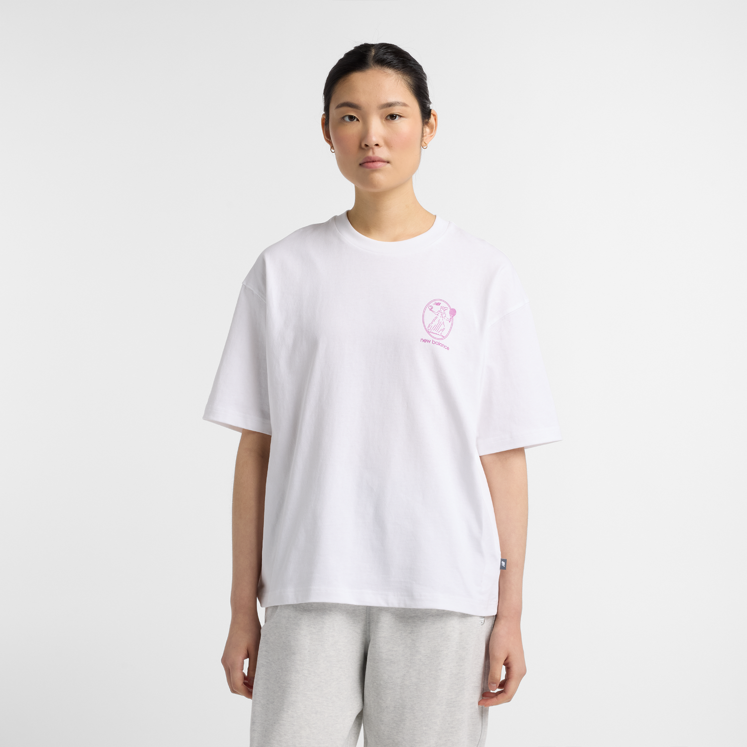 Tričko New Balance Women's Athletics T-Shirt Biela | NBWT51940WT, 0