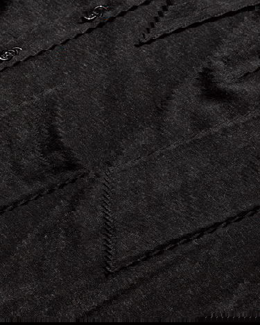 Polo tričko Maison Margiela MM6 Heathered Wool Long Sleeve Polo Shirt with Pocket Čierna | SH2GL0004 899, 4