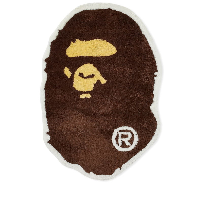 Home decor BAPE A Bathing Ape Big Ape Head Rugat Hnedá | 001GDH201075X-BRW